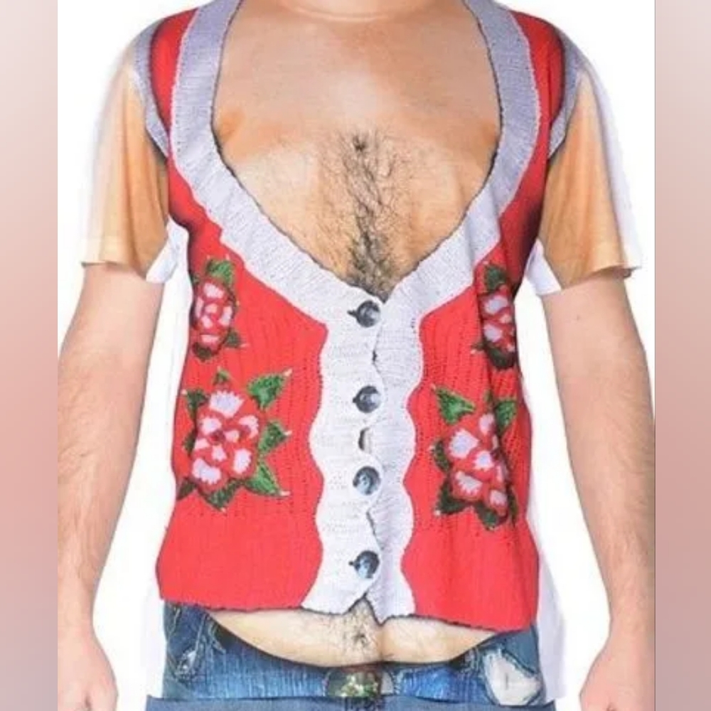 Faux Real 3D Photo-Realistic Xmad Beer Belly Shirt